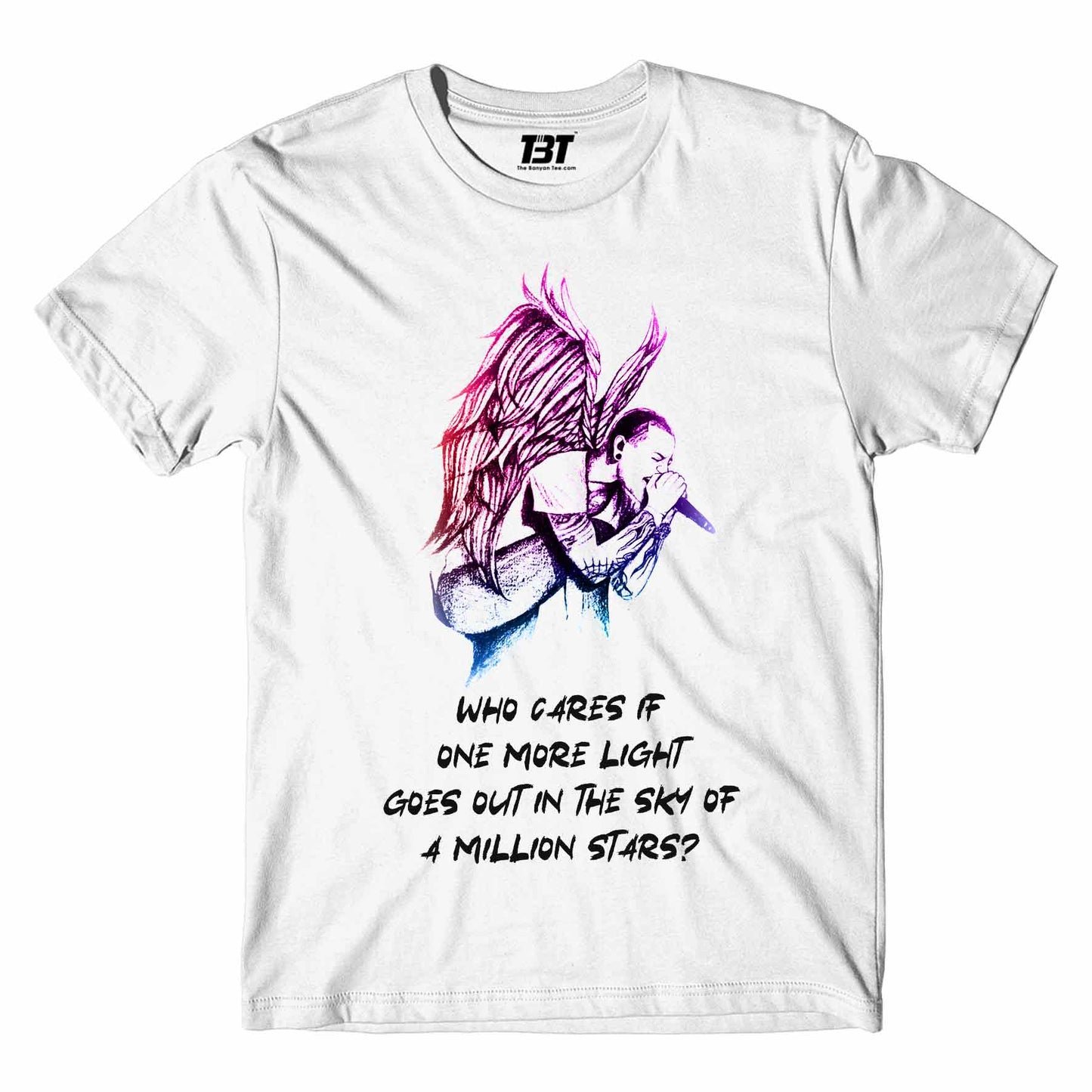linkin park one more light t-shirt music band buy online united states of america usa the banyan tee tbt men women girls boys unisex white