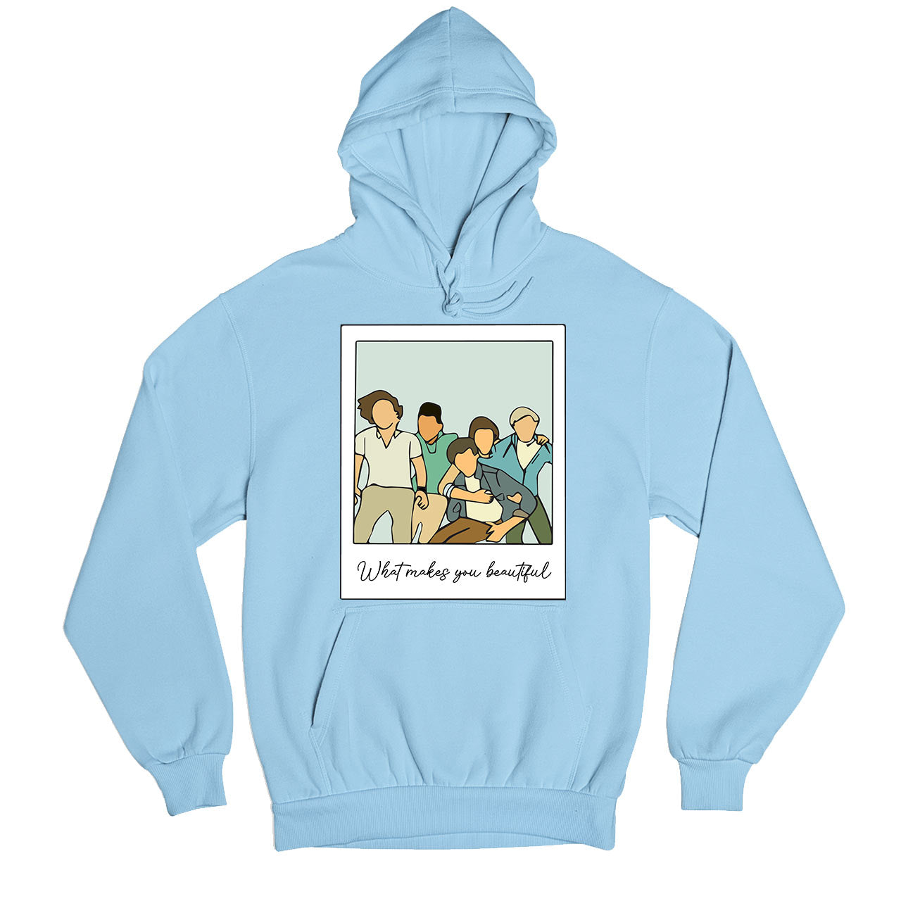 one direction what makes you beautiful hoodie hooded sweatshirt winterwear music band buy online usa united states of america the banyan tee tbt men women girls boys unisex baby blue