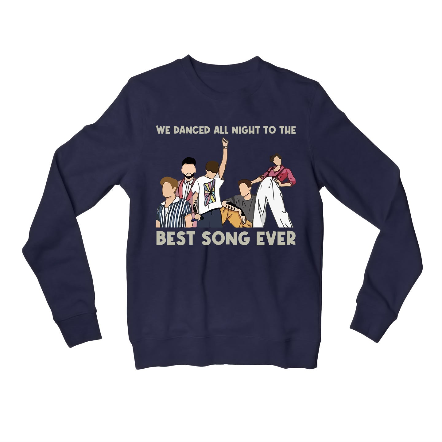 one direction best song ever sweatshirt upper winterwear music band buy online united states usa the banyan tee tbt men women girls boys unisex black