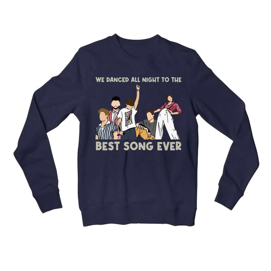 one direction best song ever sweatshirt upper winterwear music band buy online united states usa the banyan tee tbt men women girls boys unisex black
