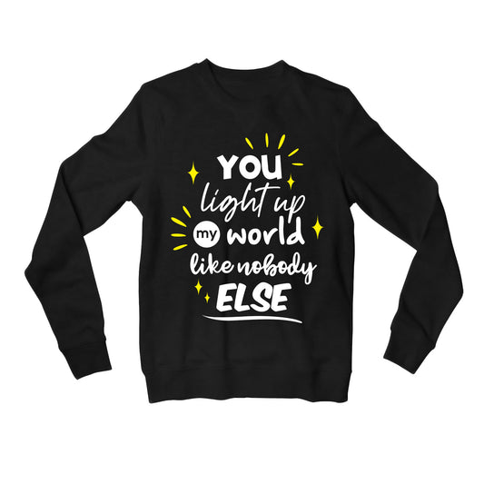 one direction you light up my world sweatshirt upper winterwear music band buy online united states of america usa the banyan tee tbt men women girls boys unisex black