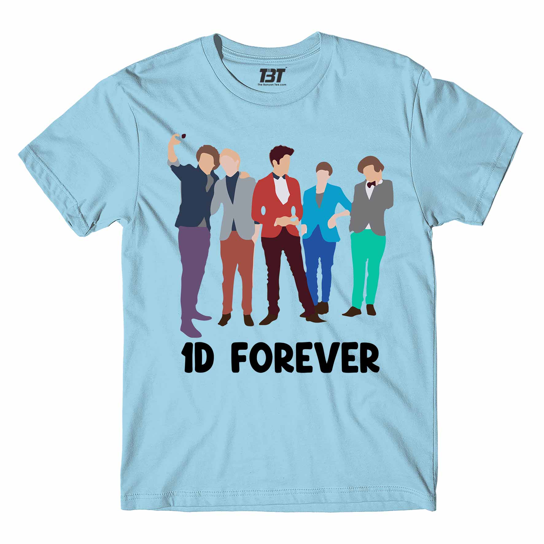 one direction 1d forever t-shirt music band buy online usa united states the banyan tee tbt men women girls boys unisex ocean blue