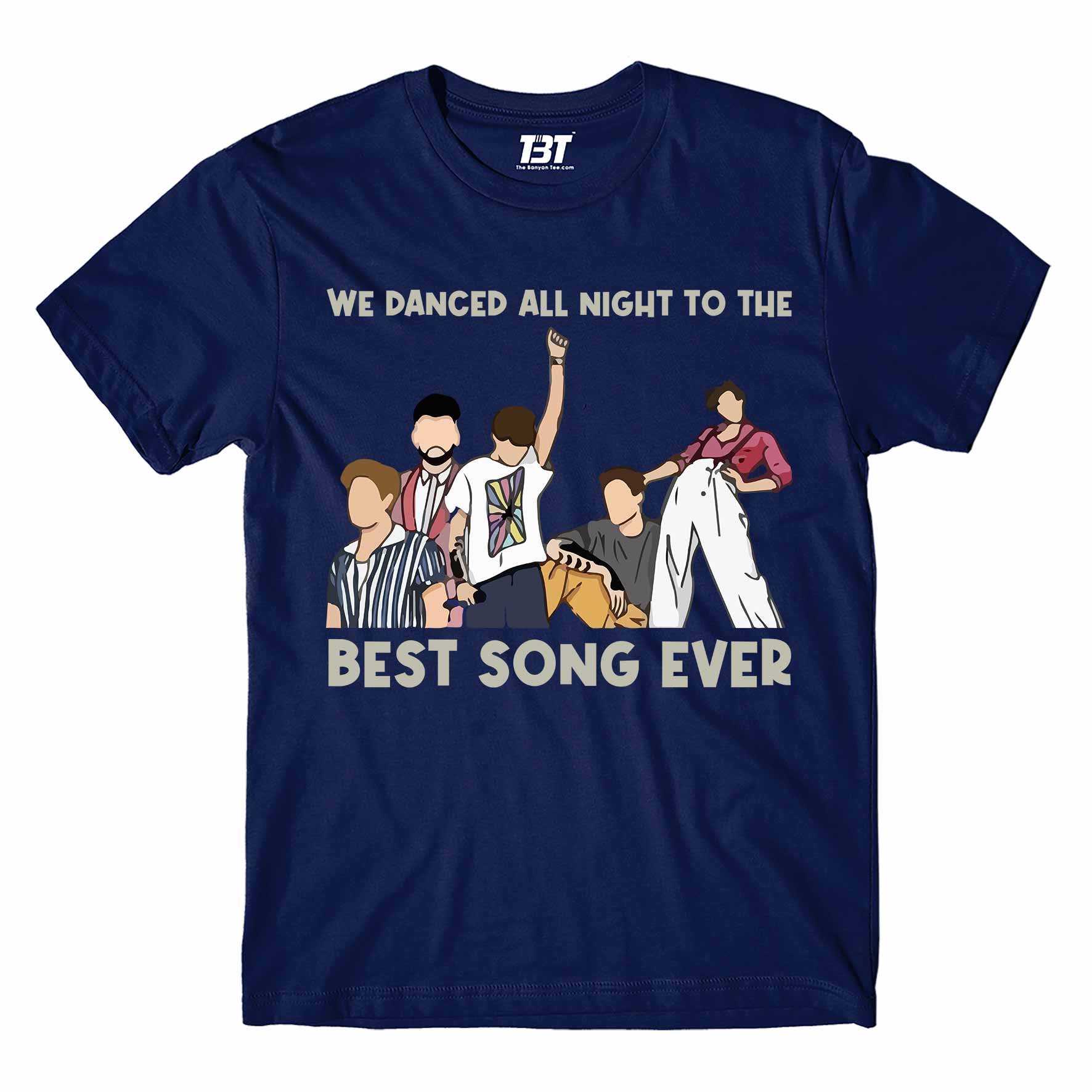 one direction best song ever t-shirt music band buy online usa united states the banyan tee tbt men women girls boys unisex navy