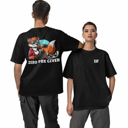 graphic printed oversized t shirt - zero fox given white buy online india the banyan tee tbt men women girls boys unisex