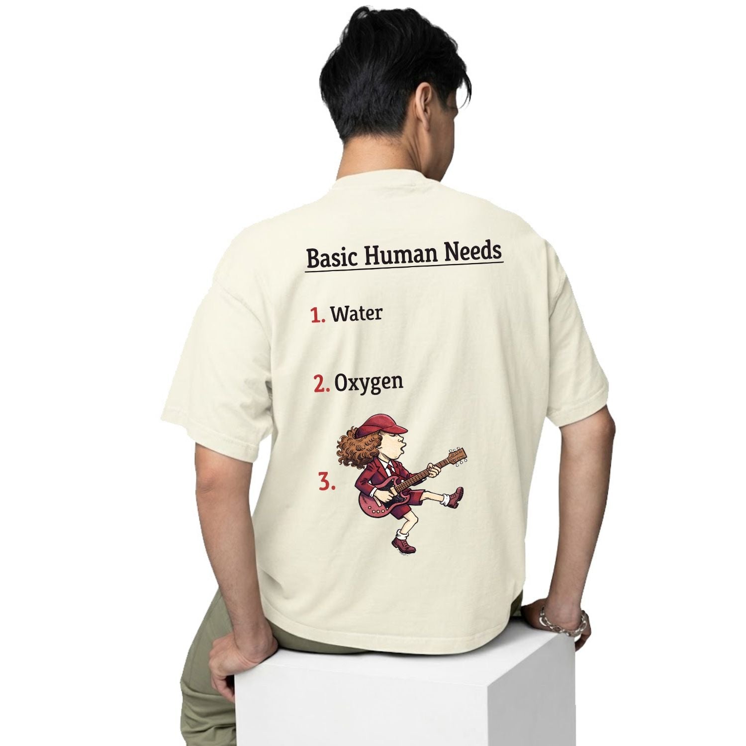 ac/dc basic human needs oversized t shirt 