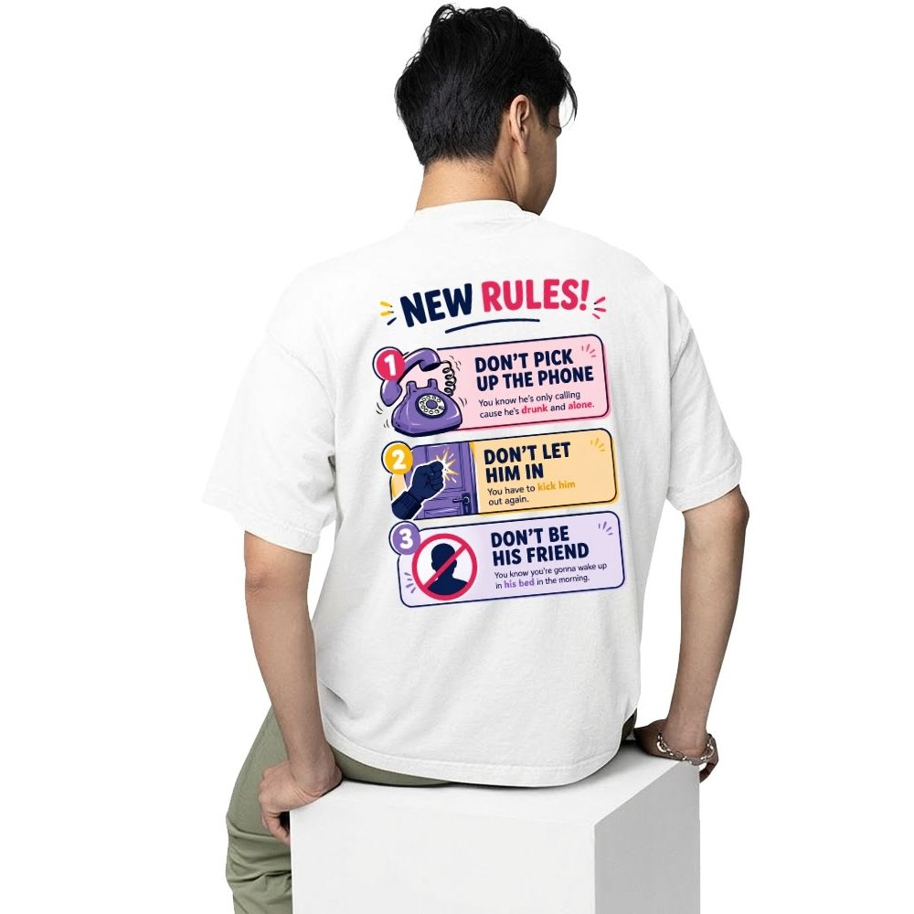 dua lipa new rules oversized t shirt 