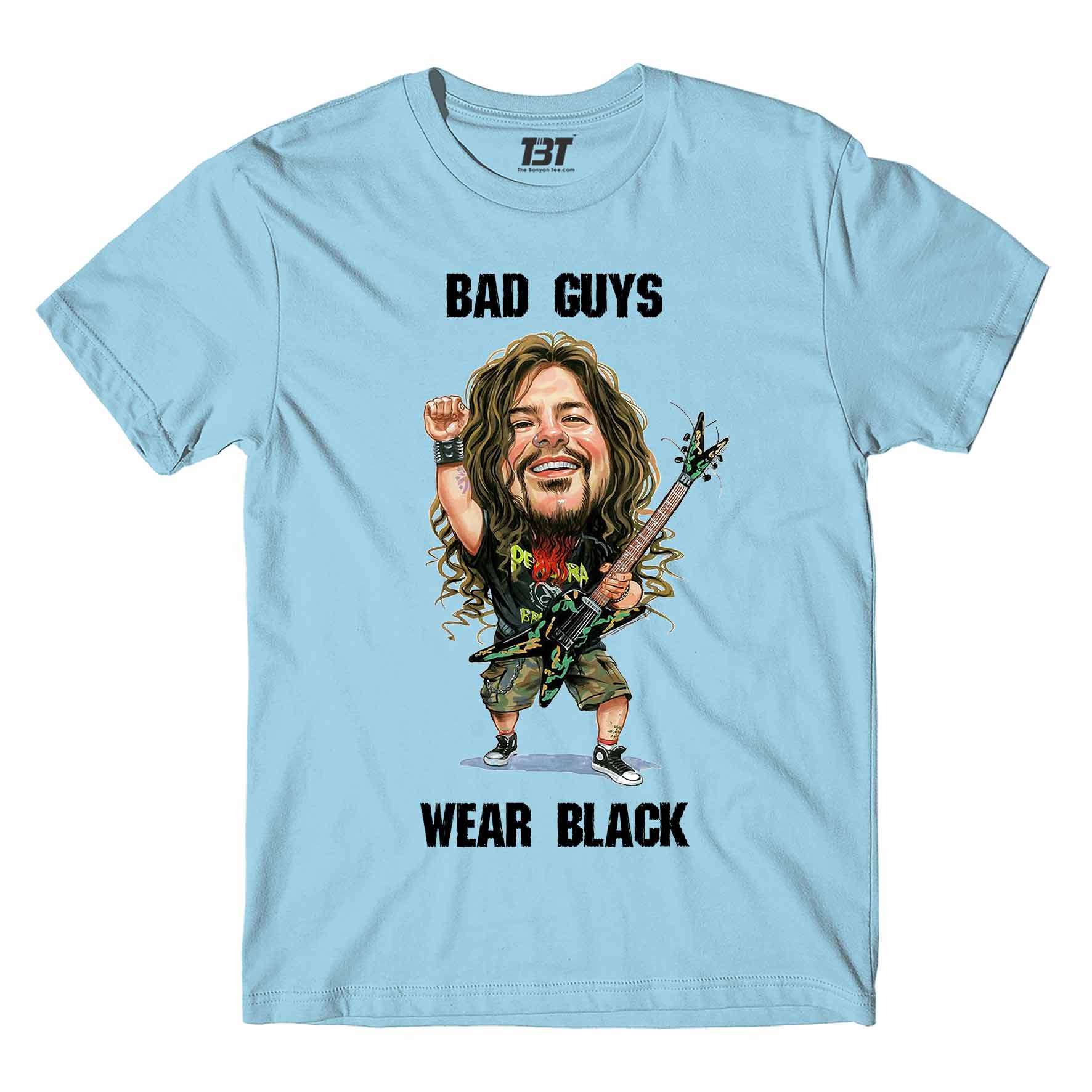 pantera bad guys wear black t-shirt music band buy online usa united states the banyan tee tbt men women girls boys unisex ocean  blue