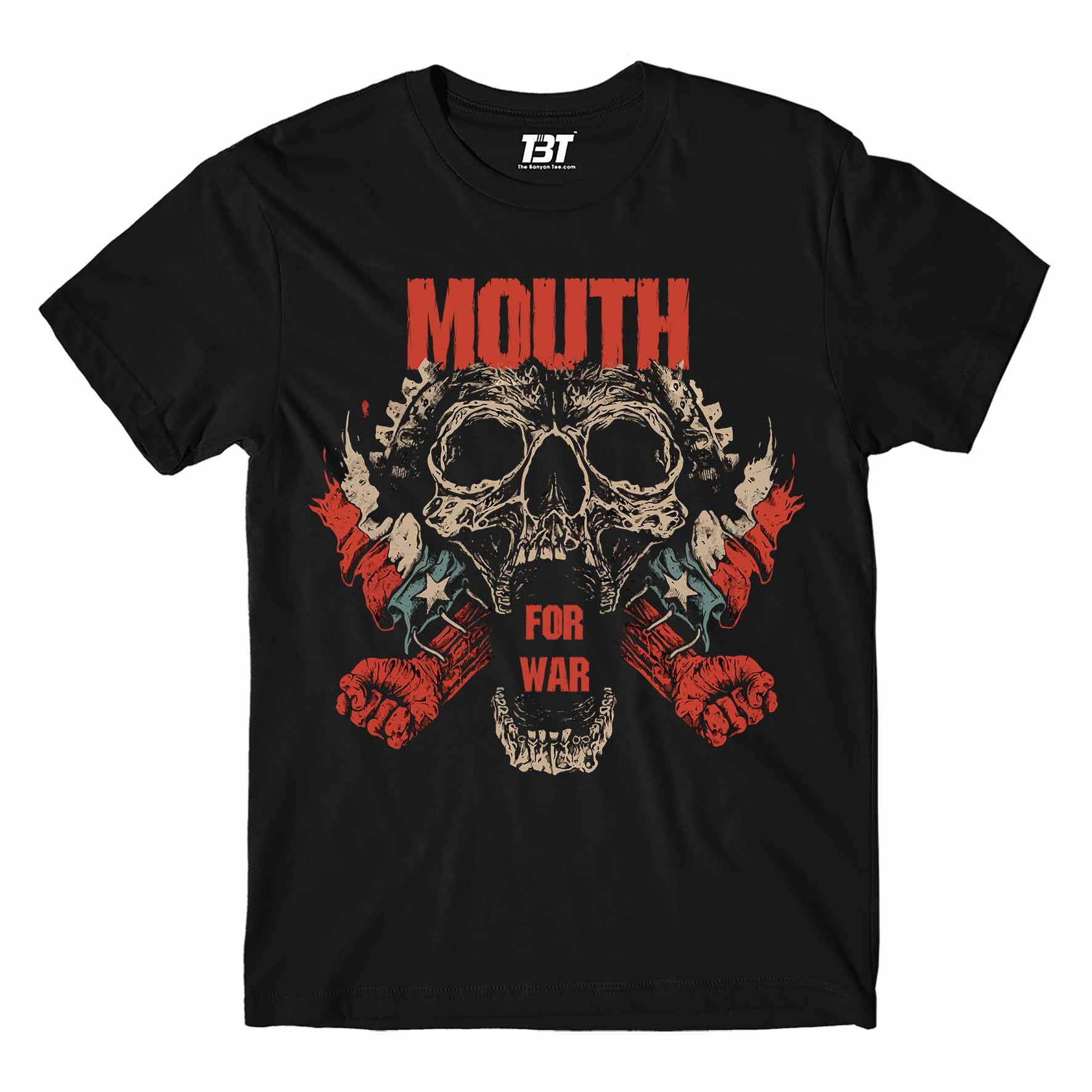 pantera mouth for war t-shirt music band buy online usa united states the banyan tee tbt men women girls boys unisex black