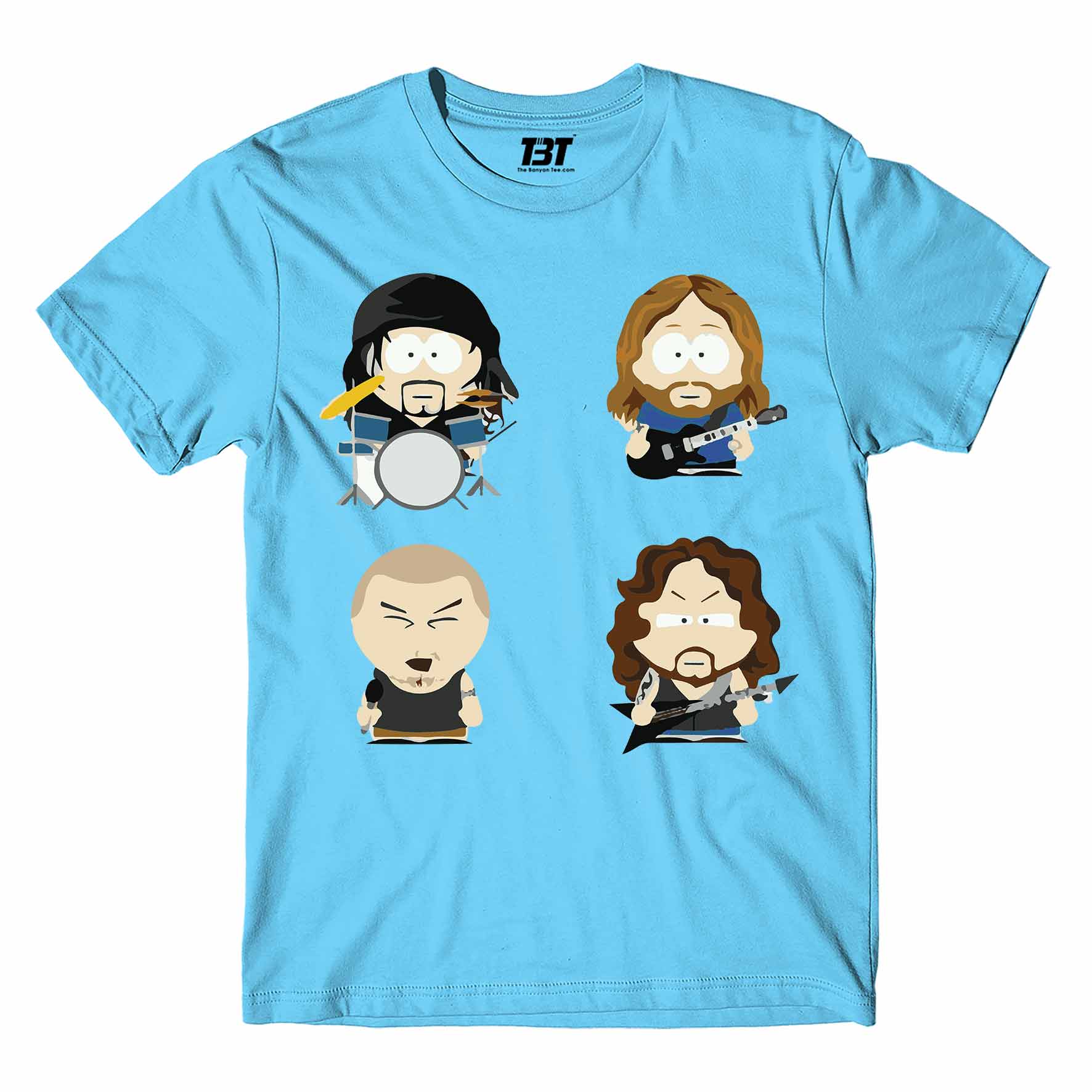 pantera pantoon t-shirt music band buy online united states of america usa the banyan tee tbt men women girls boys unisex sky blue