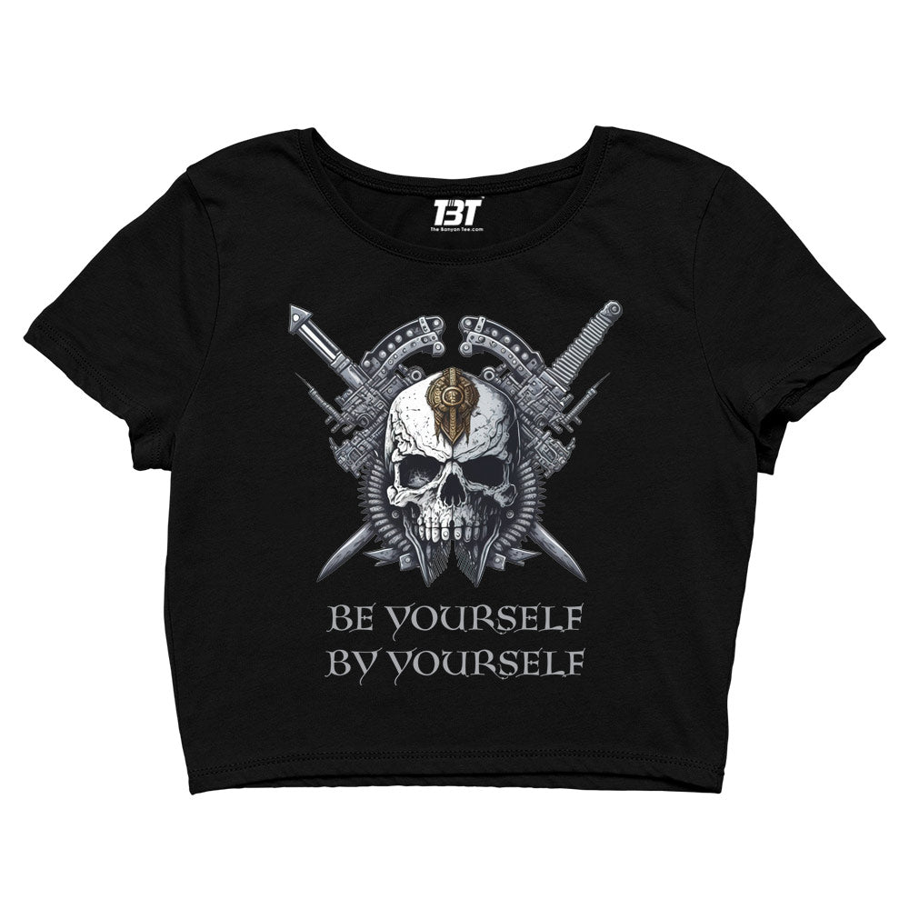 pantera be yourself by yourself crop top music band buy online united states of america usa the banyan tee tbt men women girls boys unisex black