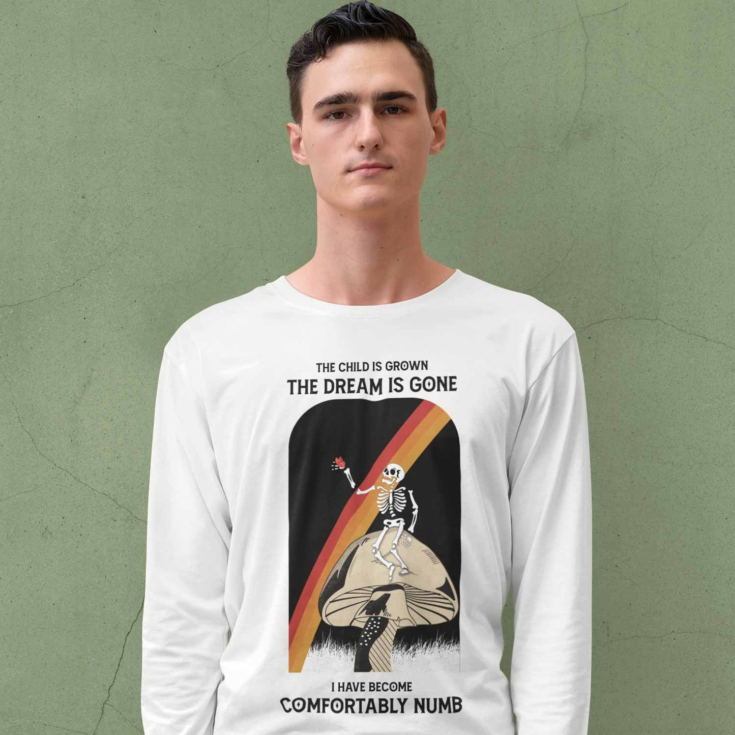 Comfortably Numb Pink Floyd Full Sleeves Long Sleeve for men girl combo under 200 best brand T-shirt - The Banyan Tee TBT
