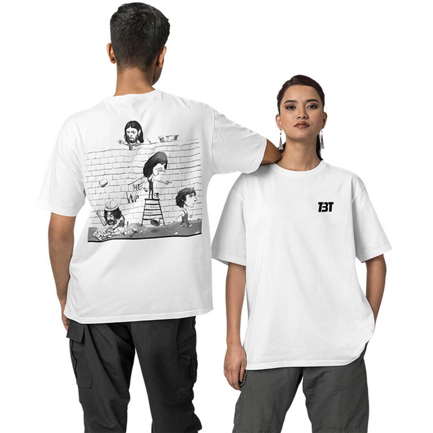 Oversized T shirt - The Wall Cartoon