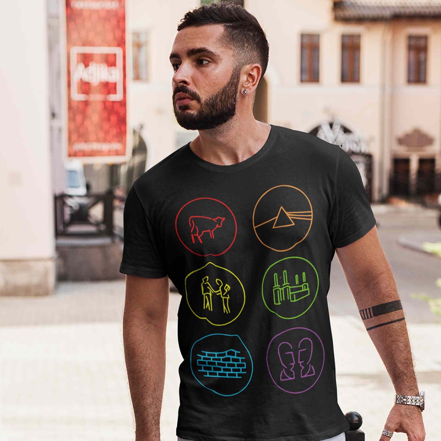 Album Art Pink Floyd T-shirt T-shirt The Banyan Tee TBT sports mens united states of america usa full meesho women boys flipkart