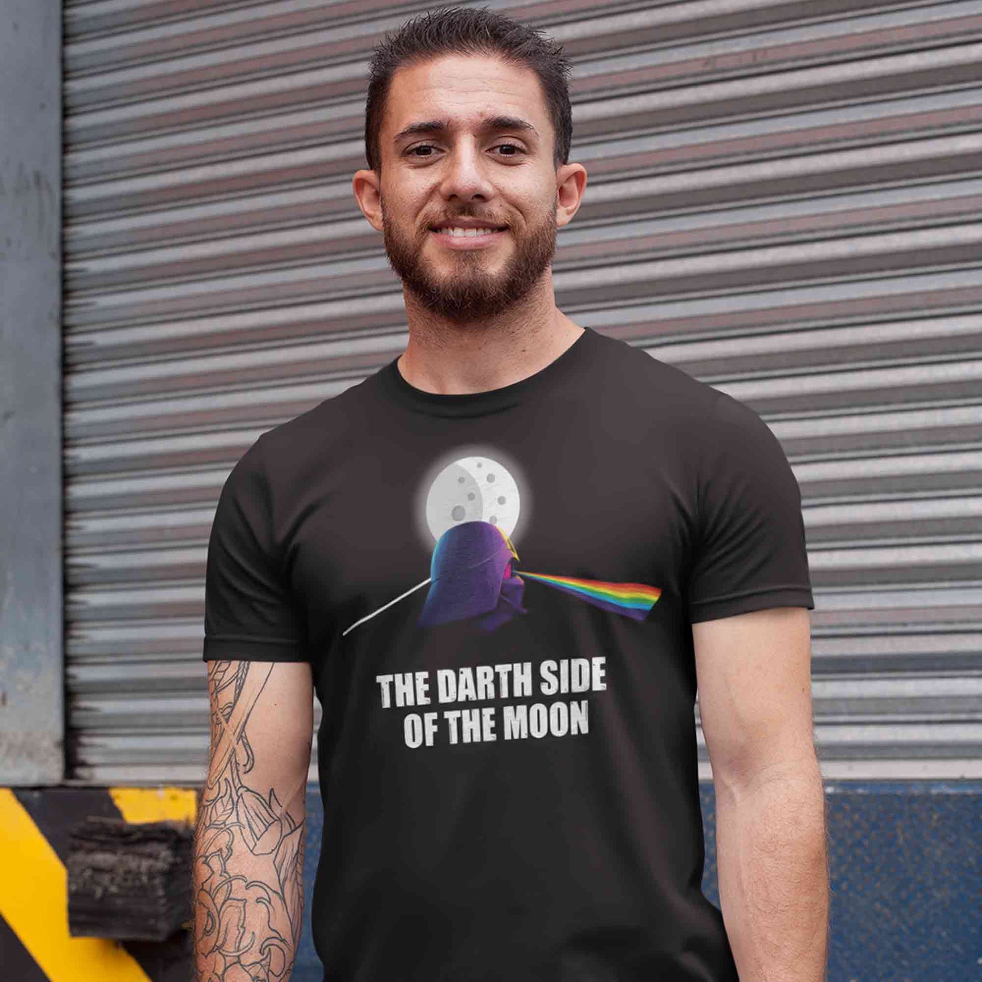 The Darth Side Of The Moon Pink Floyd T-shirt The Banyan Tee TBT sports mens united states of america usa full meesho women boys flipkart