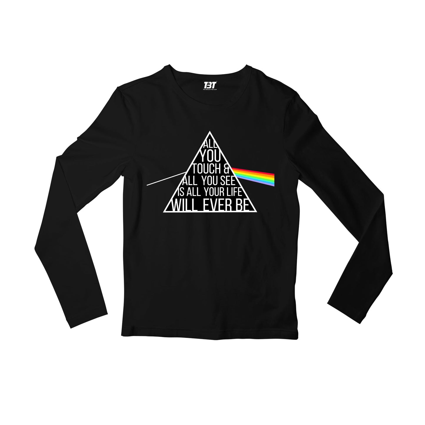 Breathe Pink Floyd Full Sleeves Long Sleeve for men girl combo under 200 best brand T-shirt - The Banyan Tee TBT