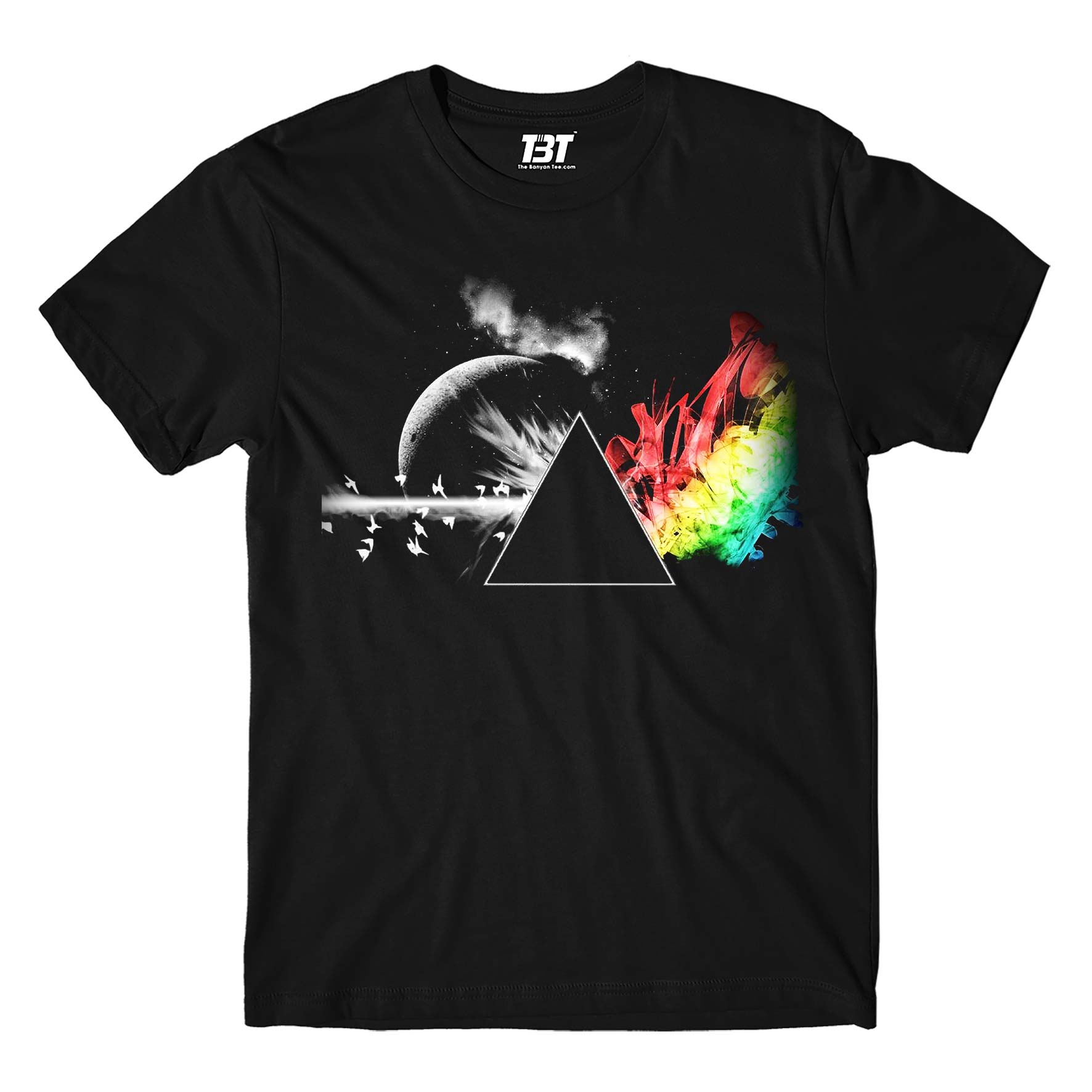 Dark Side Of The Moon Pink Floyd T-shirt T-shirt The Banyan Tee TBT sports mens usa united states full meesho women boys flipkart