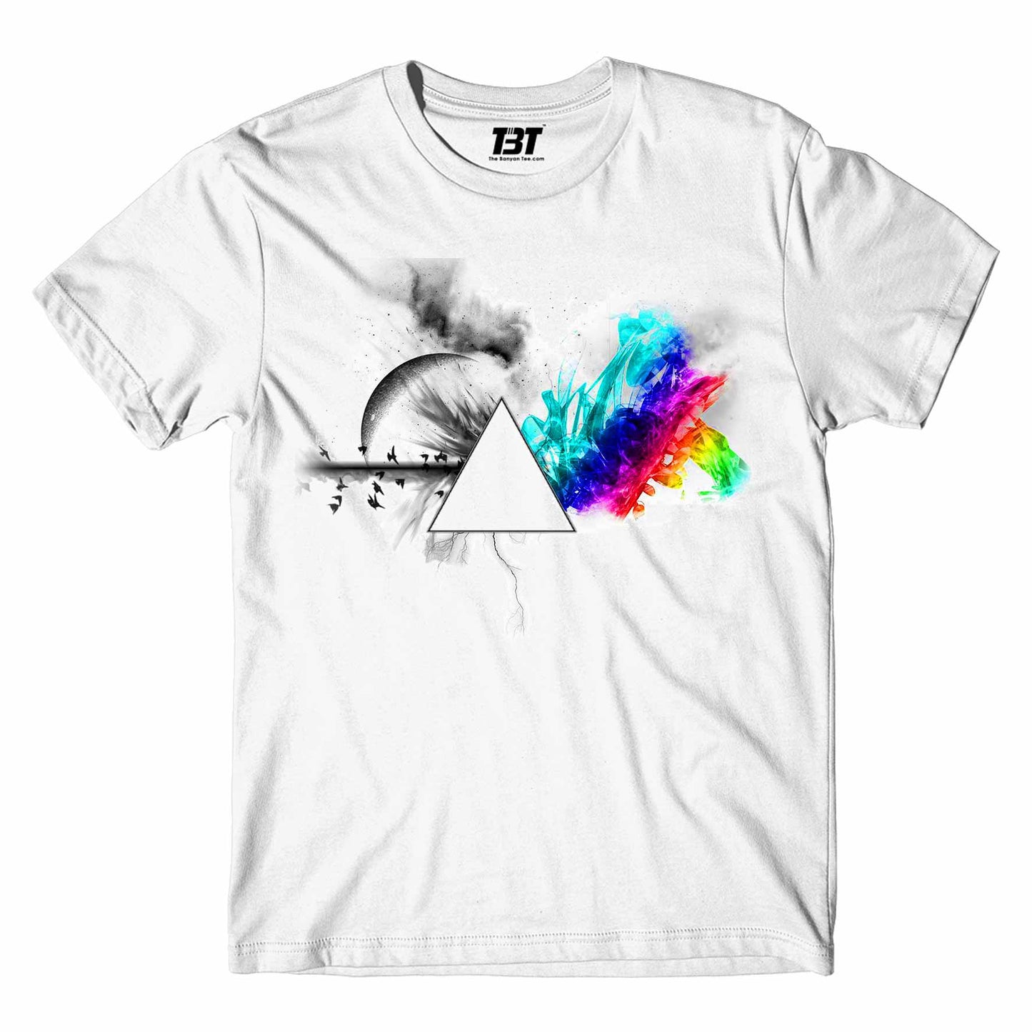 Dark Side Of The Moon Pink Floyd T-shirt T-shirt The Banyan Tee TBT sports mens united states of america usa full meesho women boys flipkart