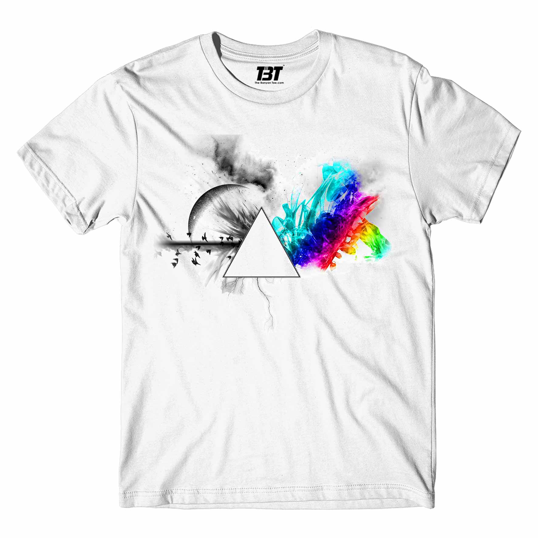 Dark Side Of The Moon Pink Floyd T-shirt T-shirt The Banyan Tee TBT sports mens united states of america usa full meesho women boys flipkart