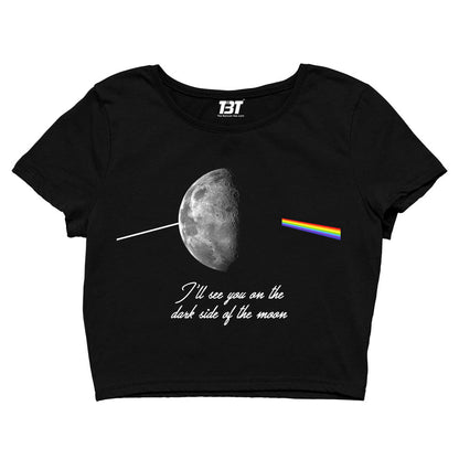 Pink Floyd Crop Top - Dark Side Of The Moon Crop Top The Banyan Tee TBT sports mens united states of america usa full meesho women boys flipkart