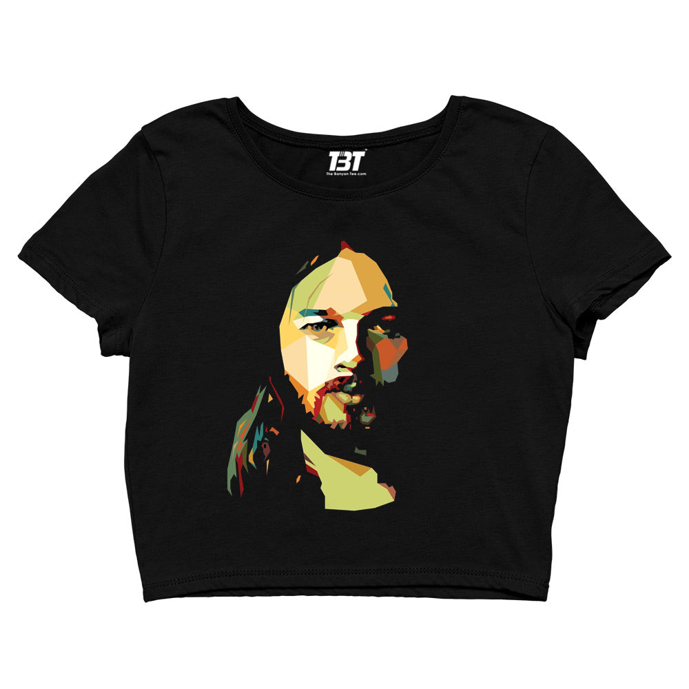 Pop Art Pink Floyd Crop Top - David Gilmour Crop Top The Banyan Tee TBT sports mens united states of america usa full meesho women boys flipkart