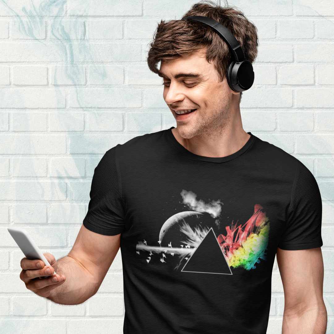 Dark Side Of The Moon Pink Floyd T-shirt T-shirt The Banyan Tee TBT sports mens united states of america usa full meesho women boys flipkart
