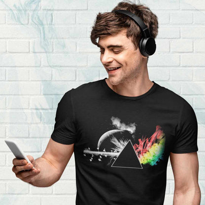 Dark Side Of The Moon Pink Floyd T-shirt T-shirt The Banyan Tee TBT sports mens united states of america usa full meesho women boys flipkart