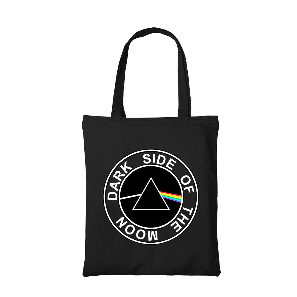 pink floyd dark side of the moon emblem tote bag hand printed cotton women men unisex