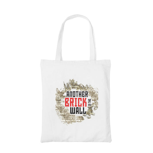 pink floyd another brick in the wall tote bag hand printed cotton women men unisex