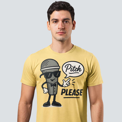 graphic pitch please t-shirt printed graphic stylish buy online united states usa the banyan tee tbt men women girls boys unisex beige 