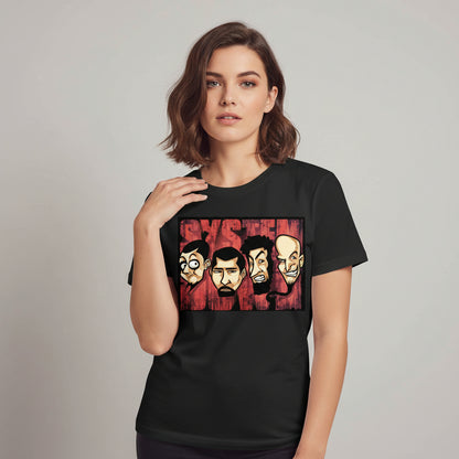 system of a down pop art t-shirt music band buy online united states of america usa the banyan tee tbt men women girls boys unisex black