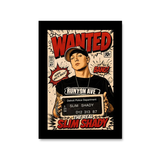 eminem real slim shady poster wall art buy online united states usa the banyan tee tbt 8 x 10 