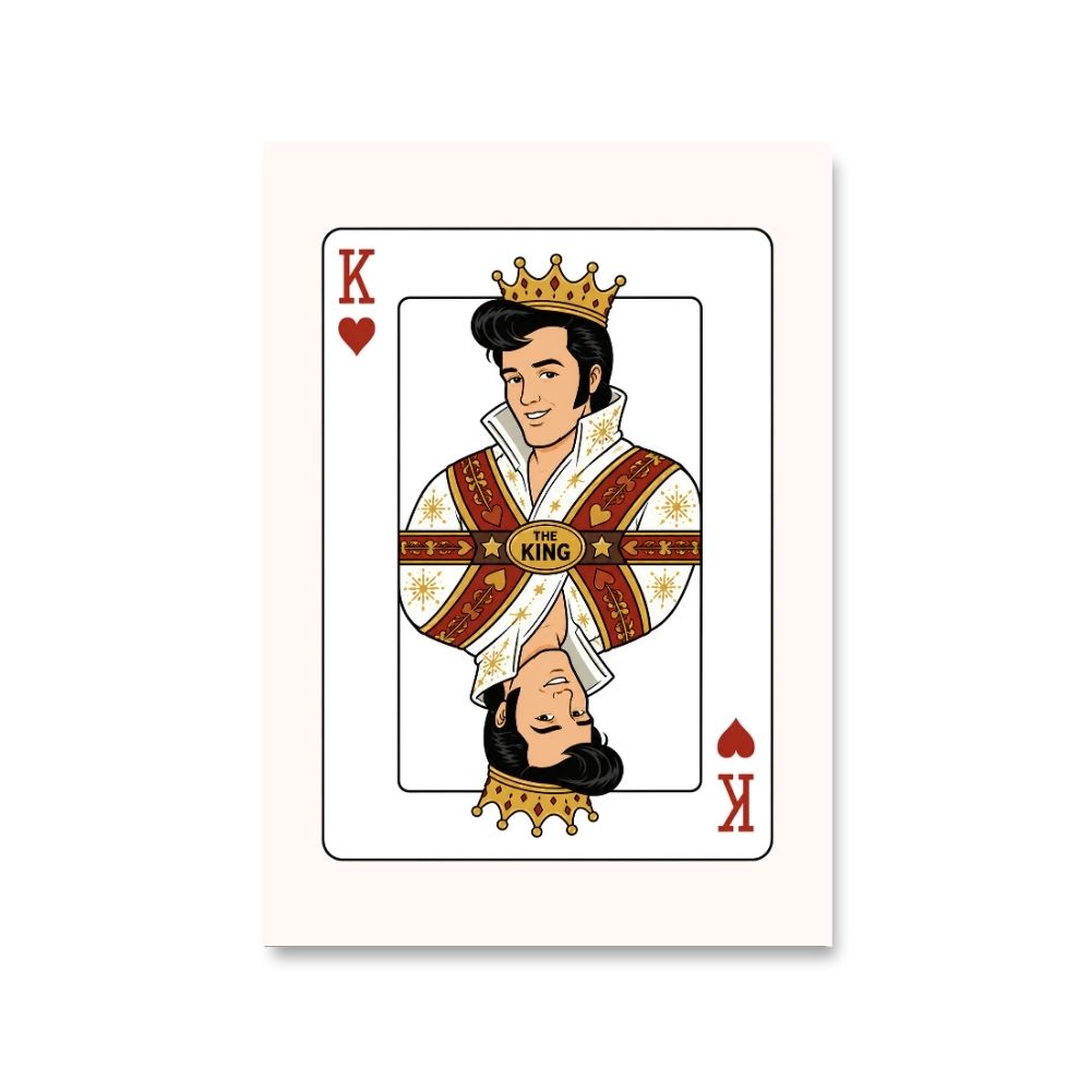 elvis presley the king of rock and roll poster wall art buy online united states usa the banyan tee tbt 8 x 10 
