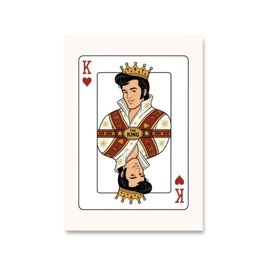 elvis presley the king of rock and roll poster wall art buy online united states usa the banyan tee tbt 8 x 10 