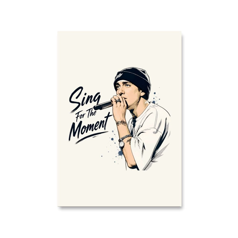 eminem sing for the moment poster wall art buy online united states usa the banyan tee tbt 8 x 10 