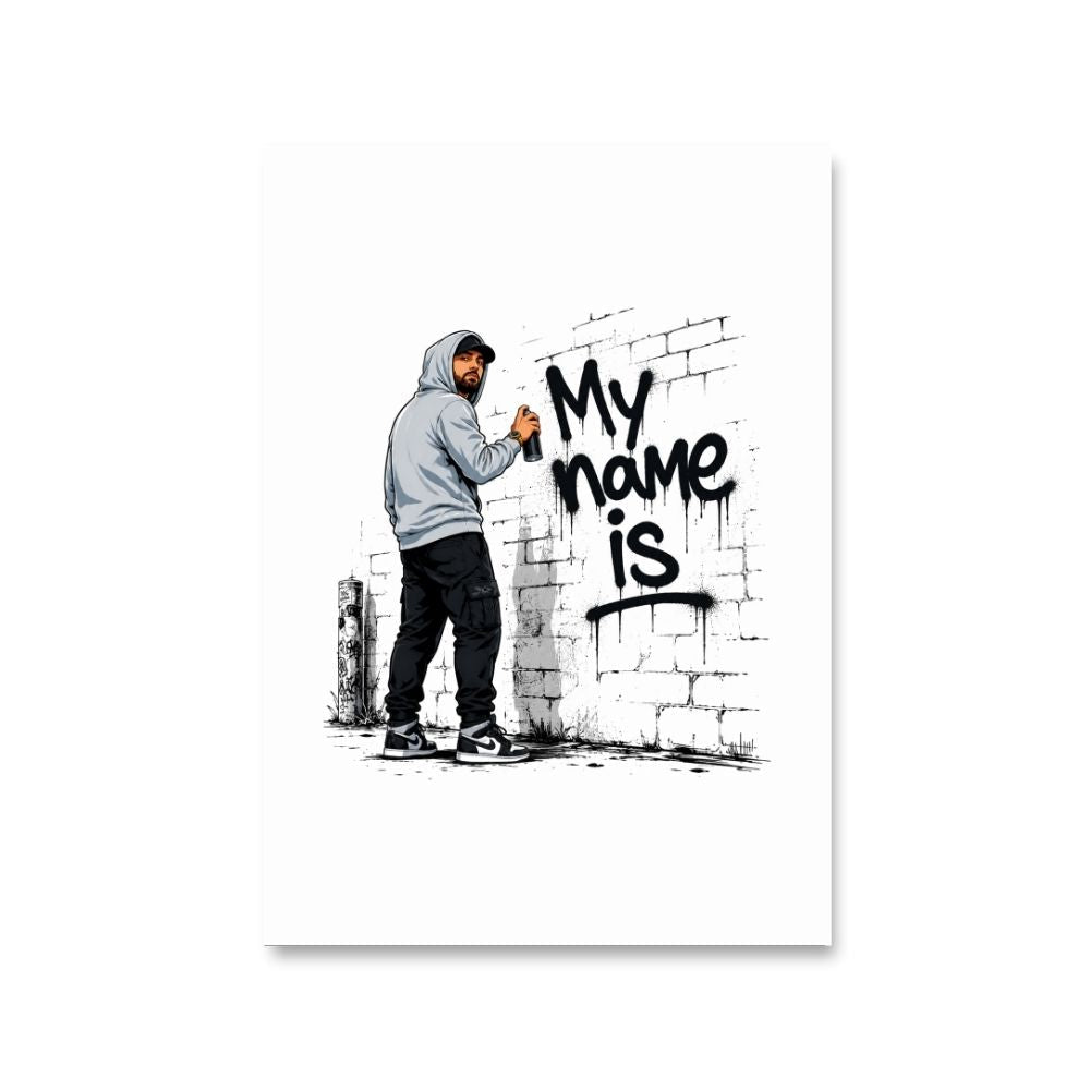 eminem my name is poster wall art buy online united states usa the banyan tee tbt 8 x 10 