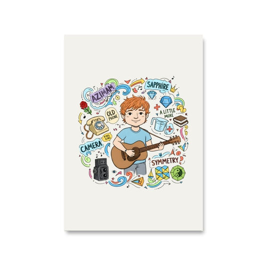 ed sheeran gingerverse poster wall art buy online united states usa the banyan tee tbt 8 x 10 