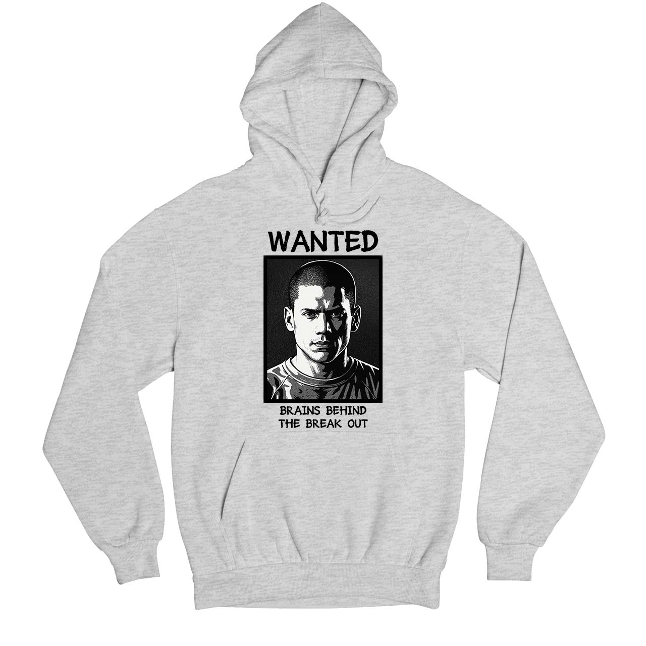 prison break brains behind the breakout hoodie hooded sweatshirt winterwear tv & movies buy online united states usa the banyan tee tbt men women girls boys unisex gray