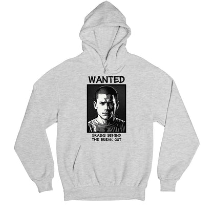 prison break brains behind the breakout hoodie hooded sweatshirt winterwear tv & movies buy online united states usa the banyan tee tbt men women girls boys unisex gray