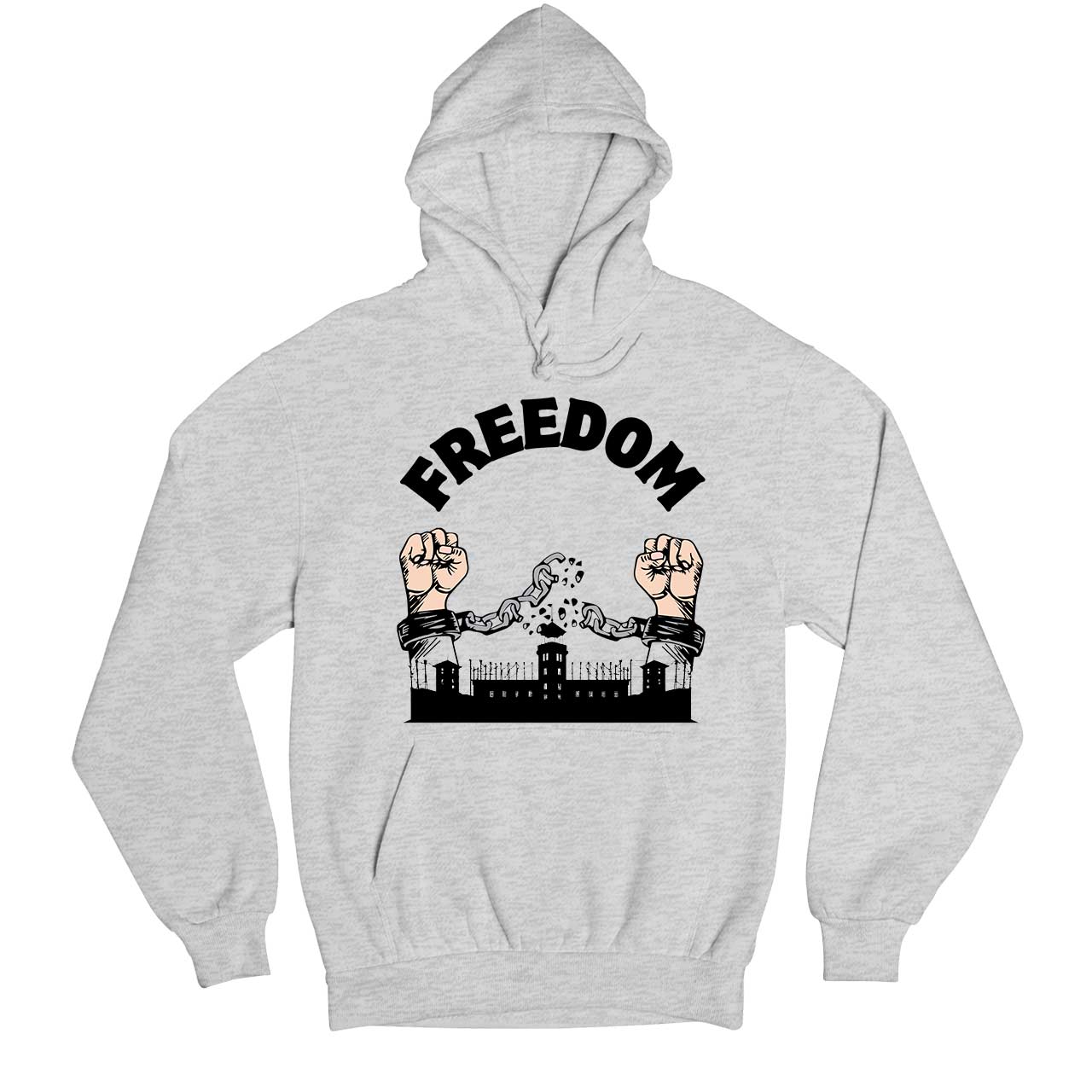 prison break freedom hoodie hooded sweatshirt winterwear tv & movies buy online united states usa the banyan tee tbt men women girls boys unisex gray
