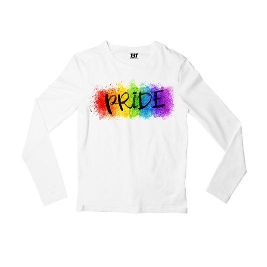 pride pride full sleeves long sleeves printed graphic stylish buy online india the banyan tee tbt men women girls boys unisex white - lgbtqia+