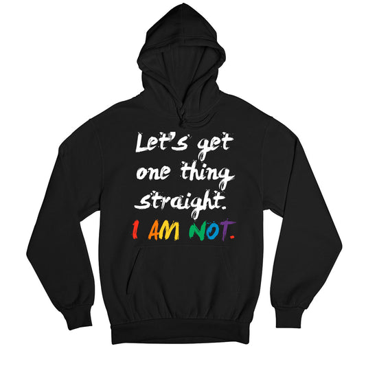 pride let's get one thing straight hoodie hooded sweatshirt winterwear printed graphic stylish buy online united staes u s the banyan tee tbt men women girls boys unisex black - lgbtqia+