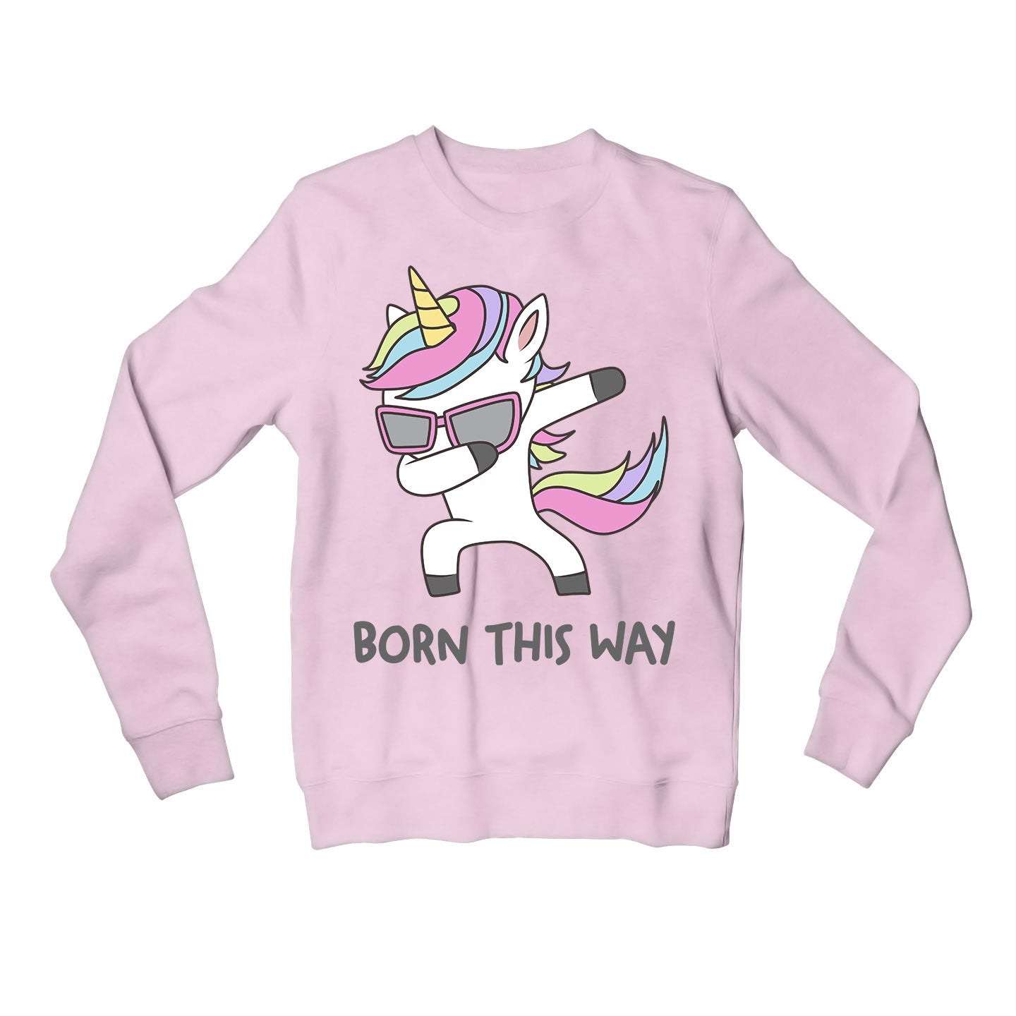 pride born this way sweatshirt upper winterwear printed graphic stylish buy online united states usa the banyan tee tbt men women girls boys unisex black - lgbtqia+