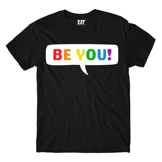 pride be you t-shirt printed graphic stylish buy online united states u s the banyan tee tbt men women girls boys unisex black - lgbtqia+