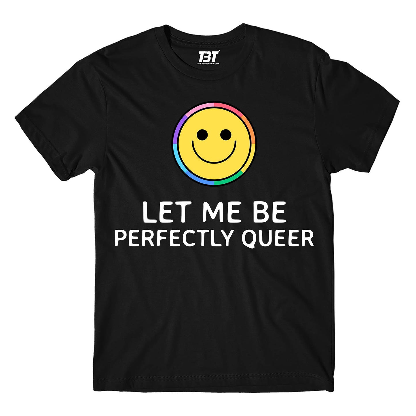 pride let me be perfectly queer t-shirt printed graphic stylish buy online united states u s the banyan tee tbt men women girls boys unisex black - lgbtqia+