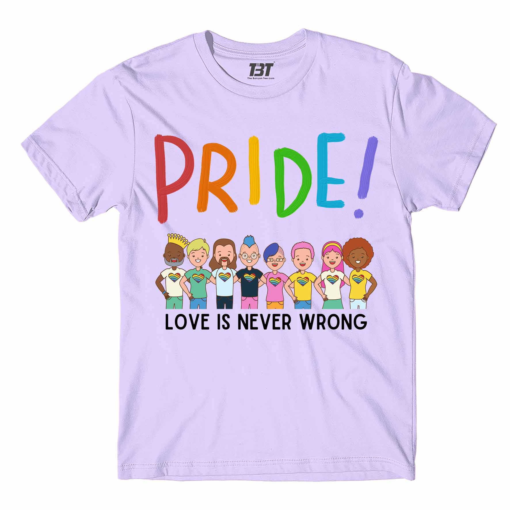 pride love is never wrong t-shirt printed graphic stylish buy online united states of america usa the banyan tee tbt men women girls boys unisex white - lgbtqia+