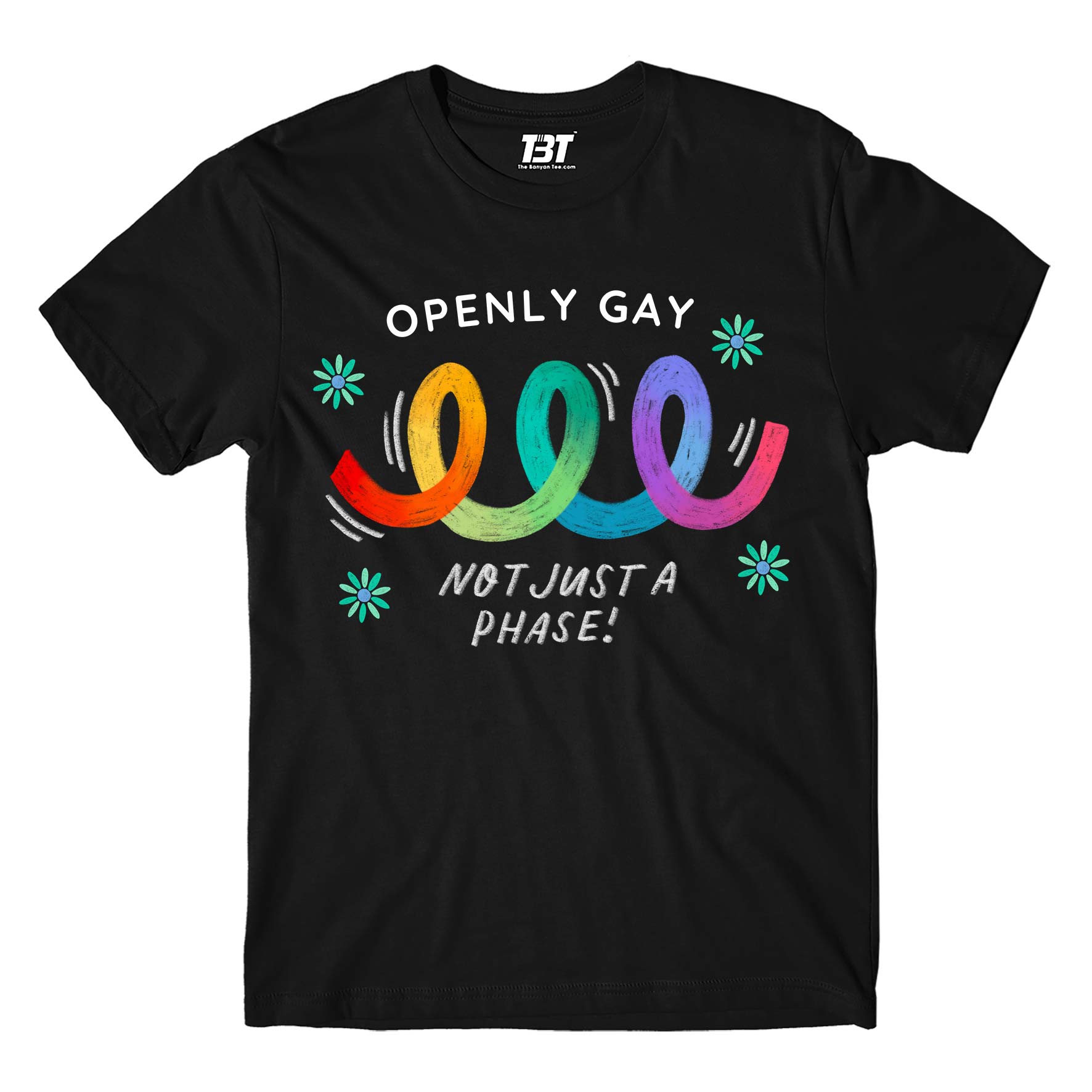 pride openly gay t-shirt printed graphic stylish buy online united states u s the banyan tee tbt men women girls boys unisex black - lgbtqia+