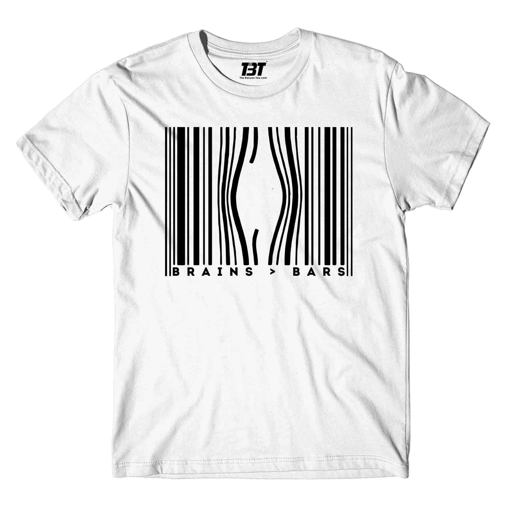prison break brains above bars t-shirt tv & movies buy online united states of america usa the banyan tee tbt men women girls boys unisex white