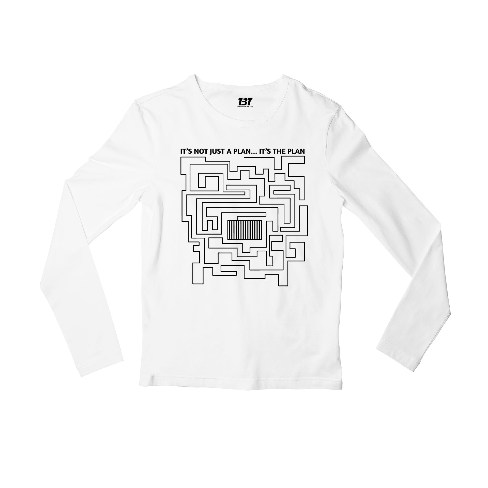 prison break the plan full sleeves long sleeves tv & movies buy online india the banyan tee tbt men women girls boys unisex white