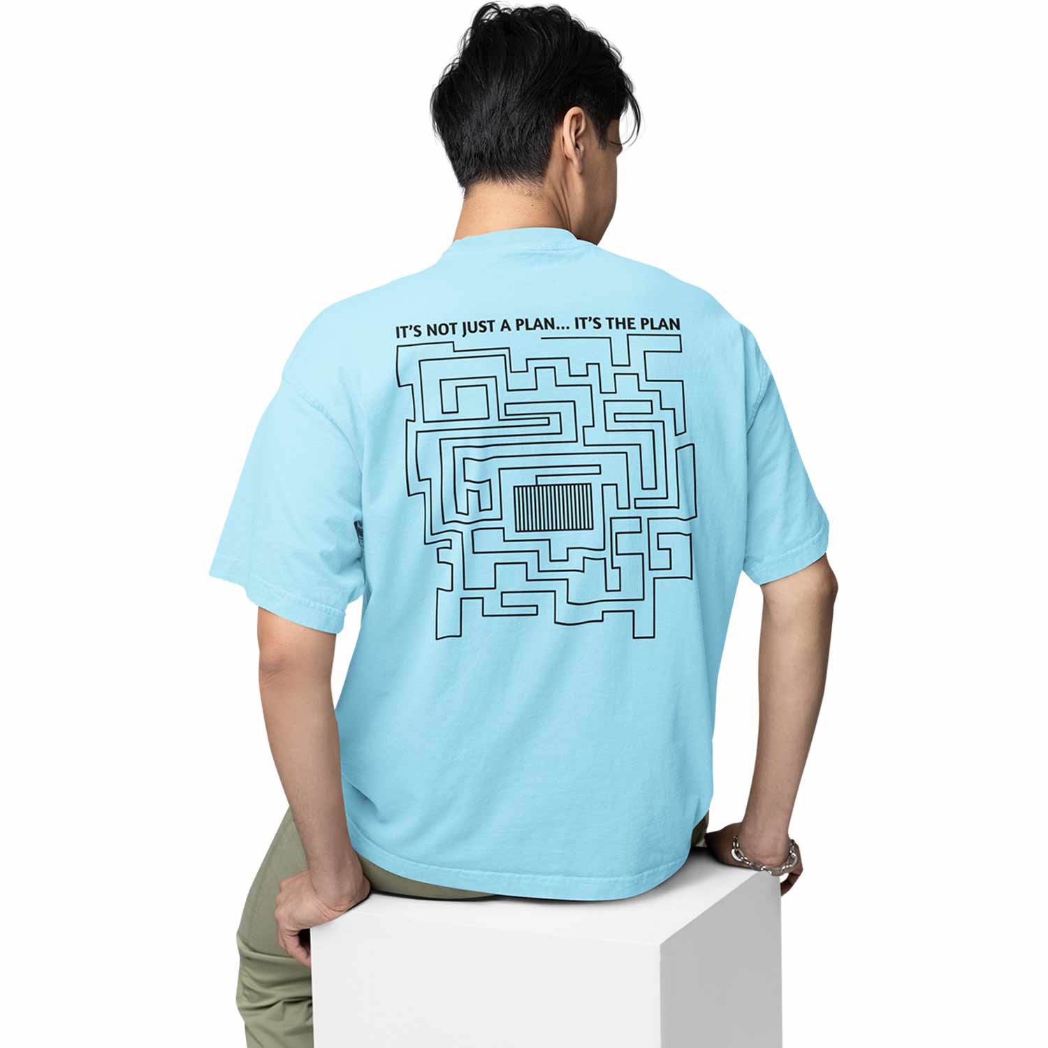 prison break oversized t shirt -It's the plan tv & movies t-shirt black buy online india the banyan tee tbt men women girls boys unisex