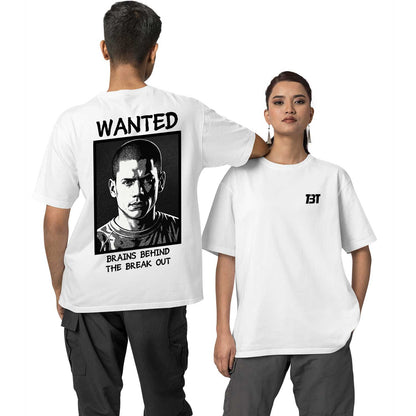 prison break oversized t shirt - brains behind the break tv & movies t-shirt black buy online india the banyan tee tbt men women girls boys unisex